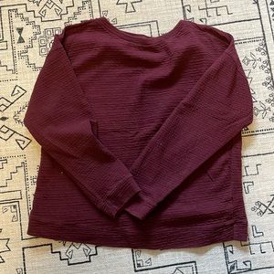 Zara textured long sleeve shirt